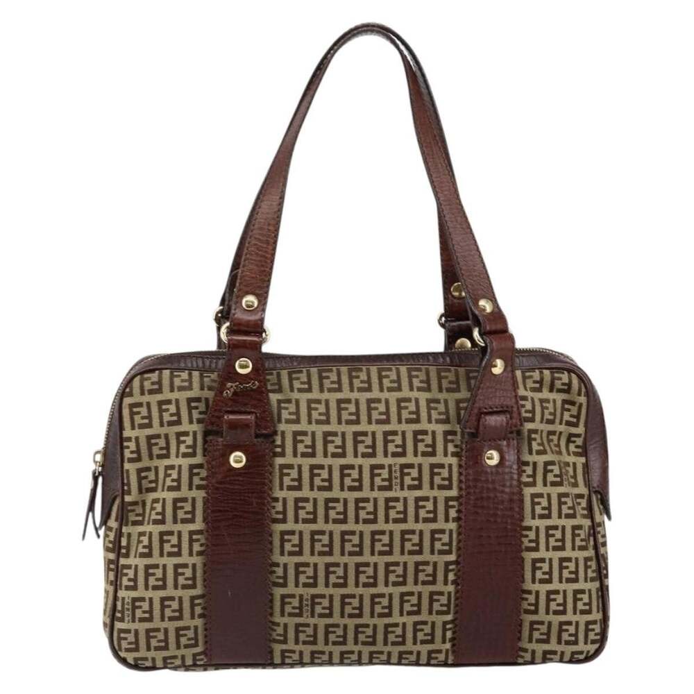 Fendi Zucchino Tote Bag Brown